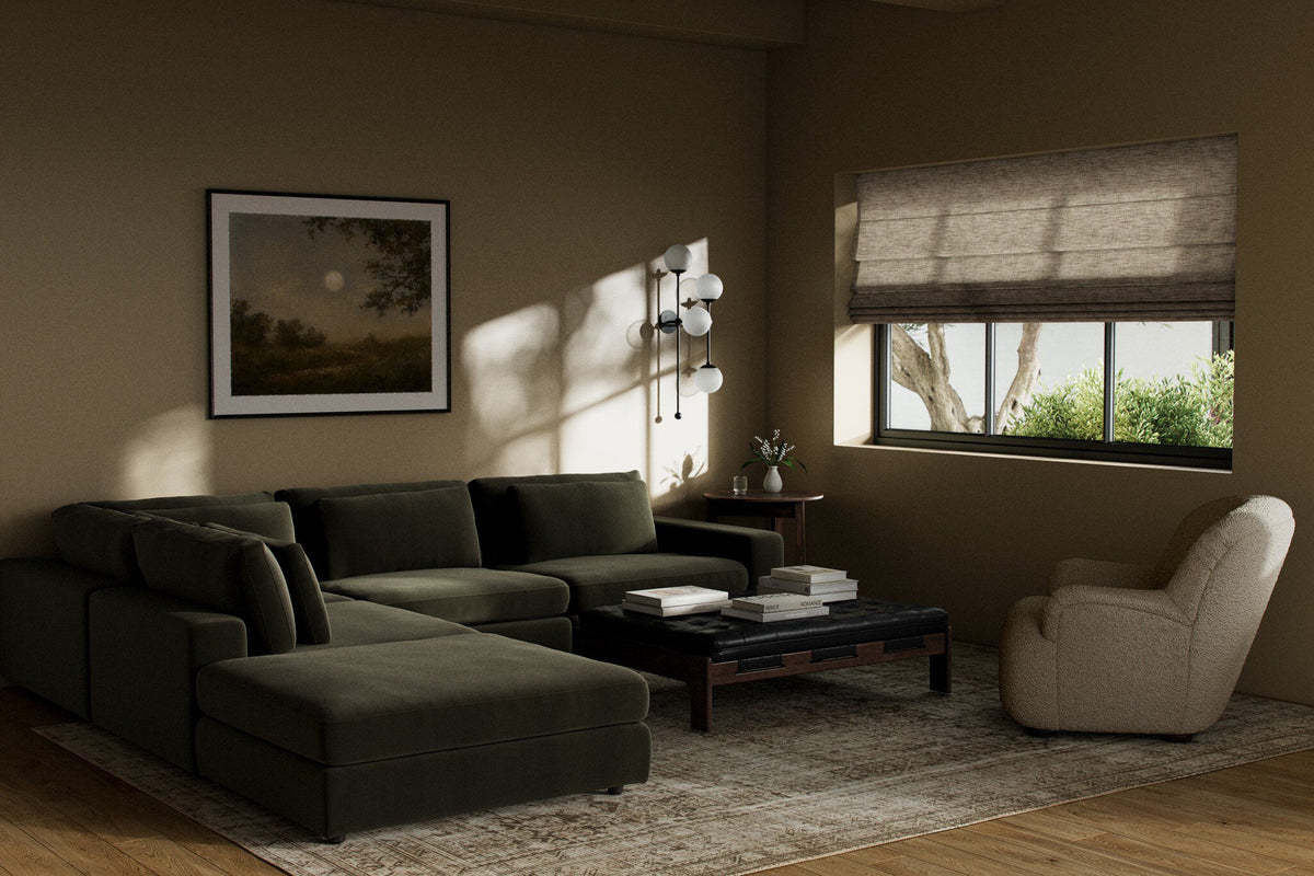 Bloor 4pc Raf Sectional W/ Ottoman