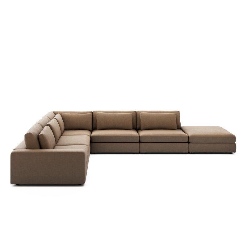 Bloor 5pc Sectional Laf W/ Ottoman