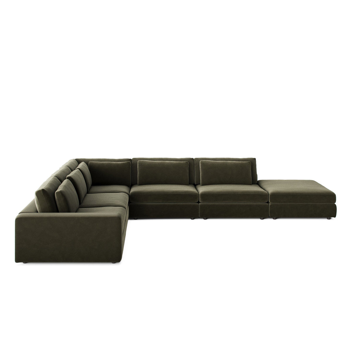 Bloor 5pc Sectional Laf W/ Ottoman