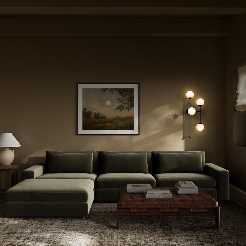Bloor 3 Pc Sectional W/ Ottoman