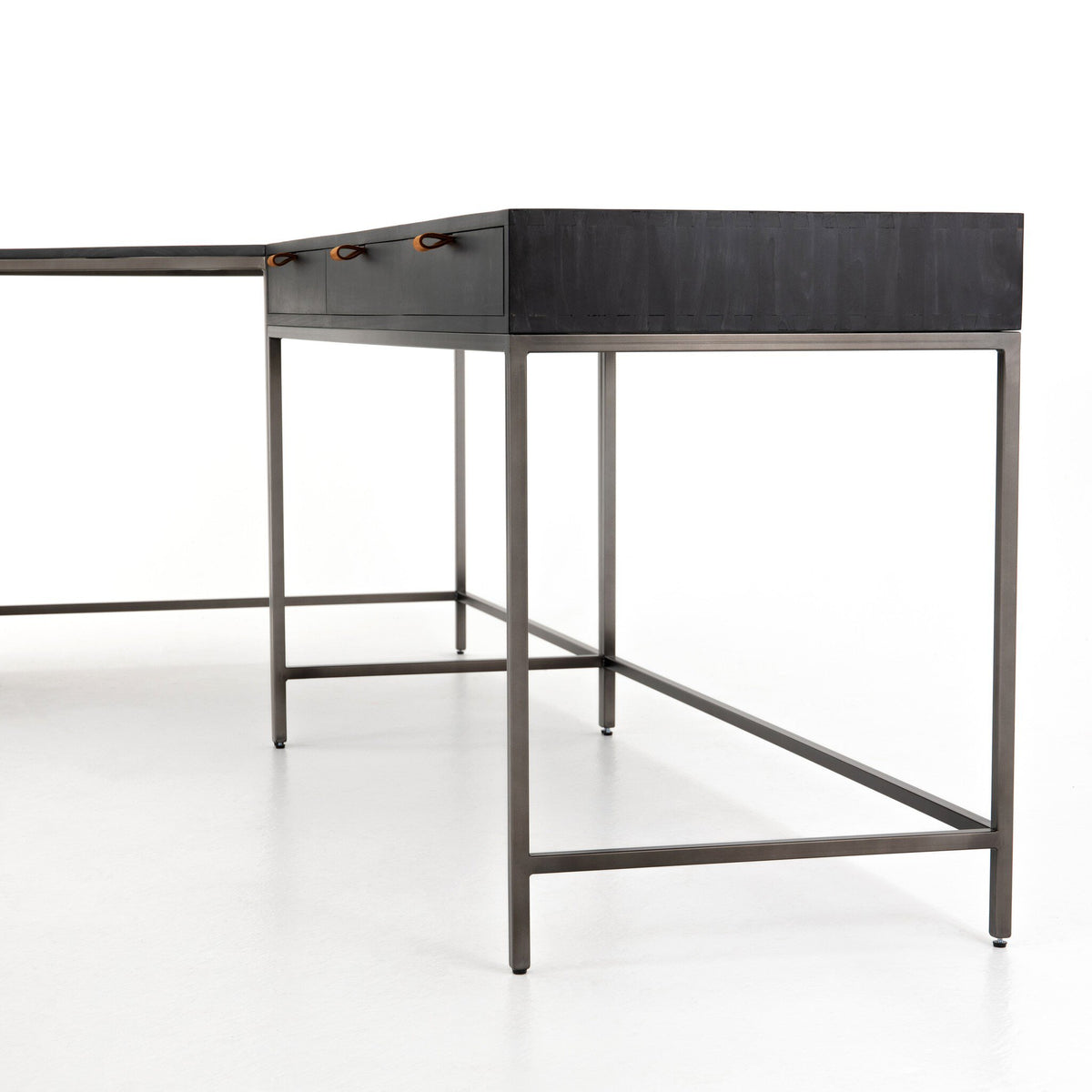 Trey Desk System With Filing Cabinet