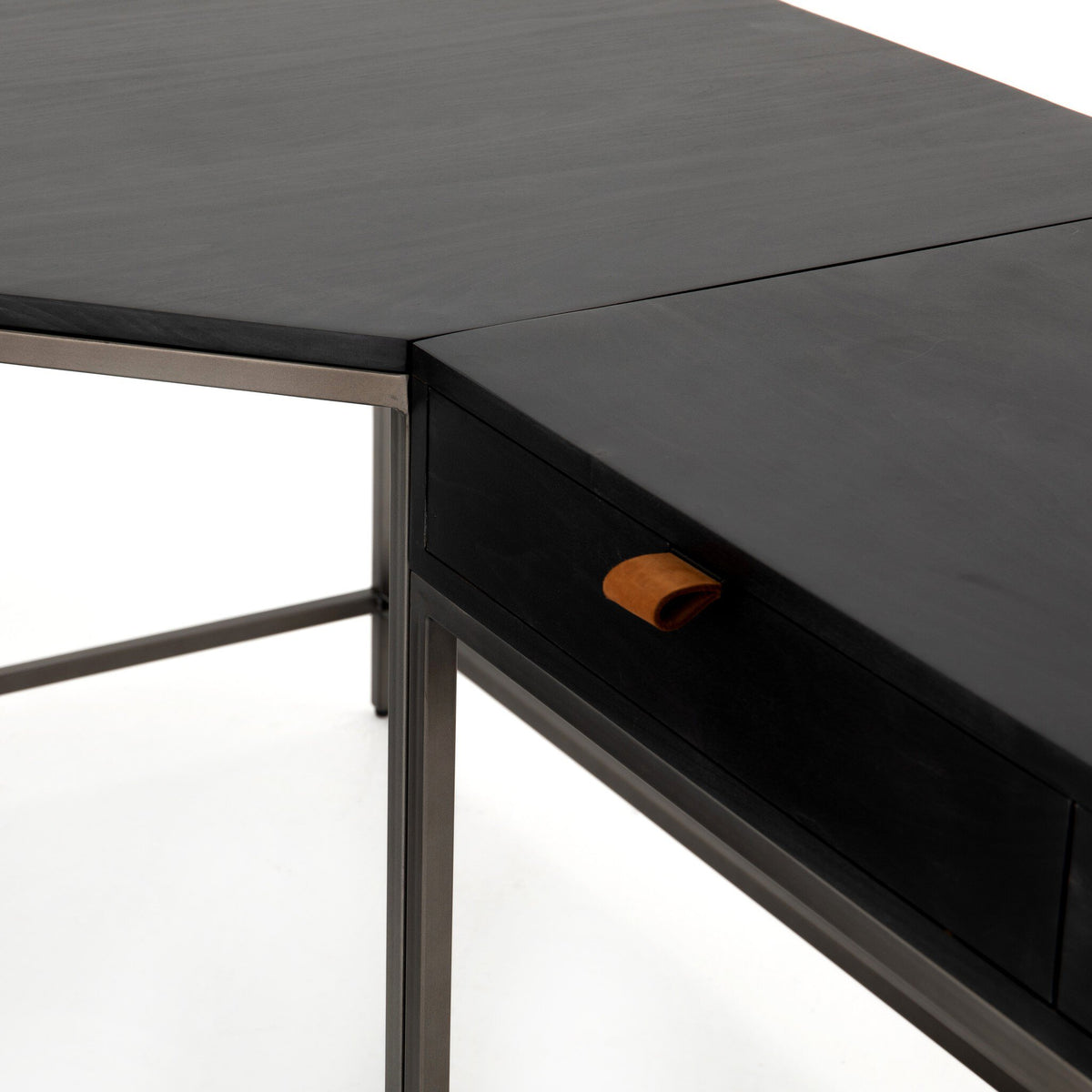 Trey Desk System With Filing Cabinet
