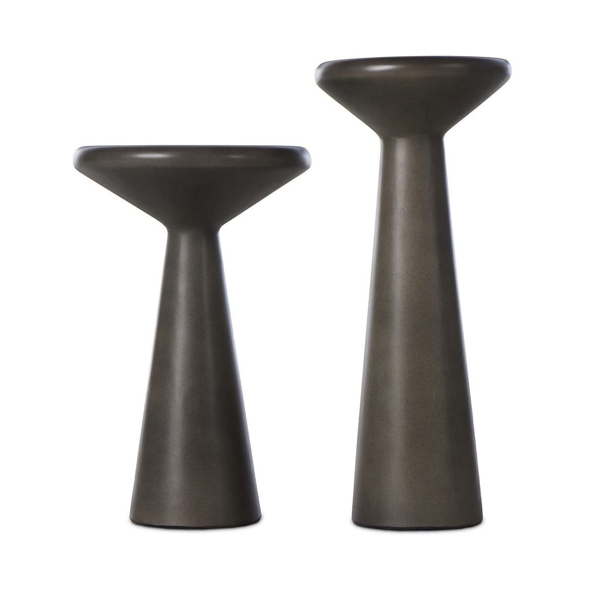 Ravine Concrete Accent Tables-Set Of 2
