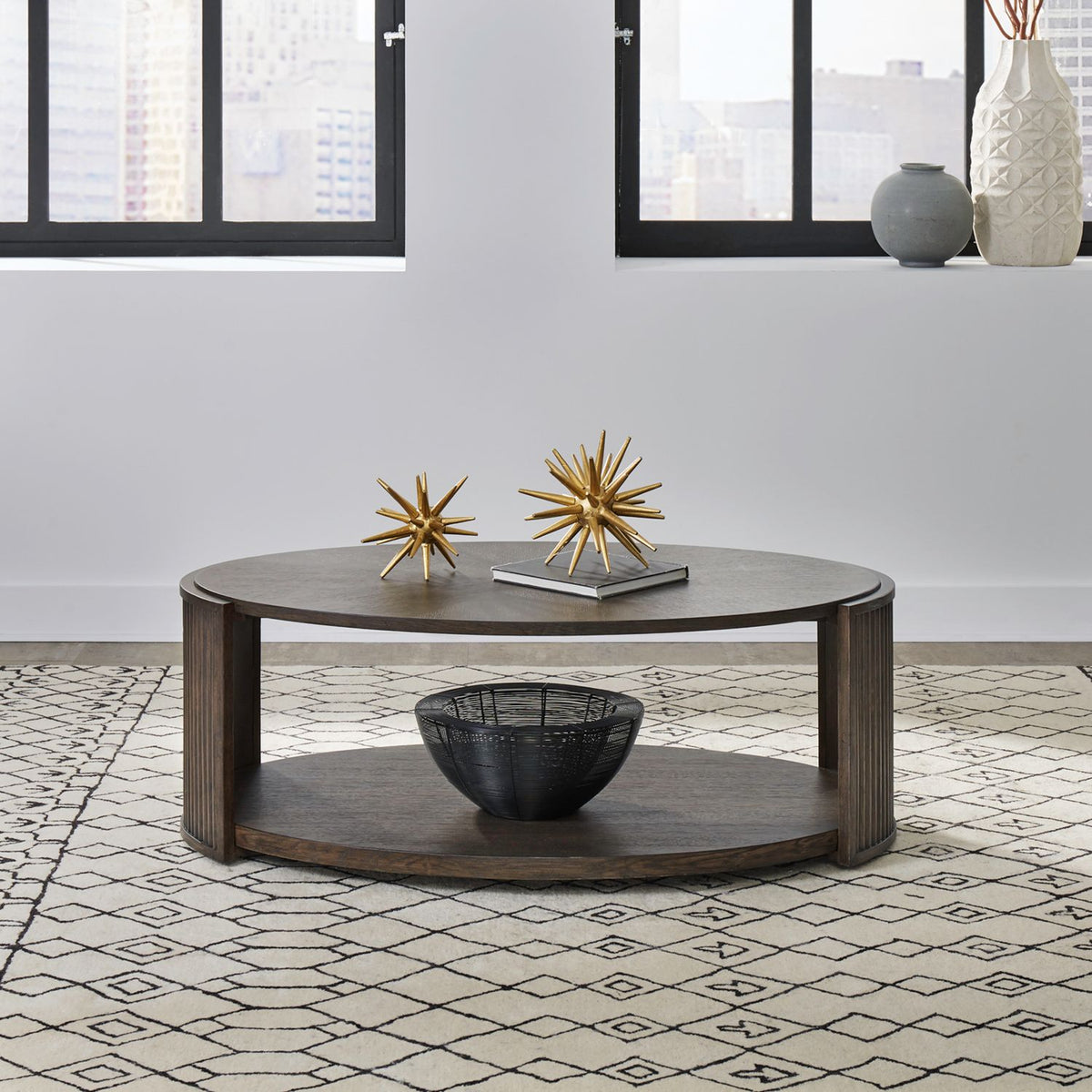 145-OT1010 - Oval Cocktail Table - Liberty Furniture