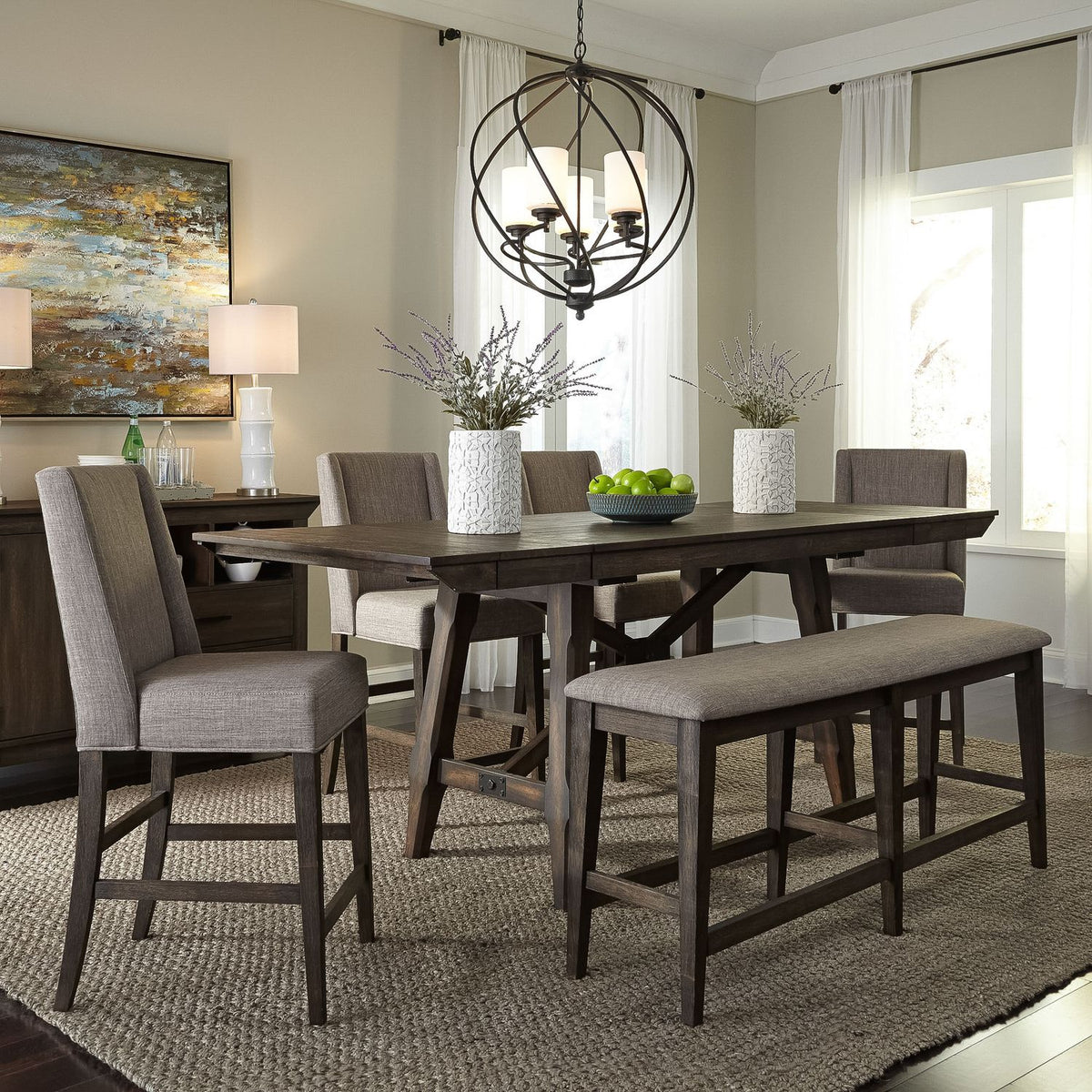 152-CD-O6GTS - Opt 6 Piece Gathering Table Set - Liberty Furniture