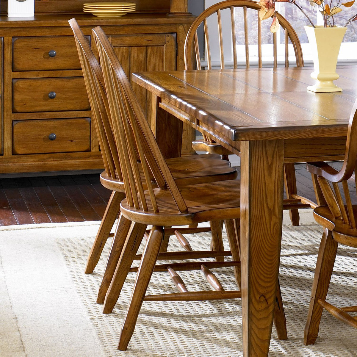 17-C2050 - Bow Back Side Chair -  Oak - Liberty Furniture