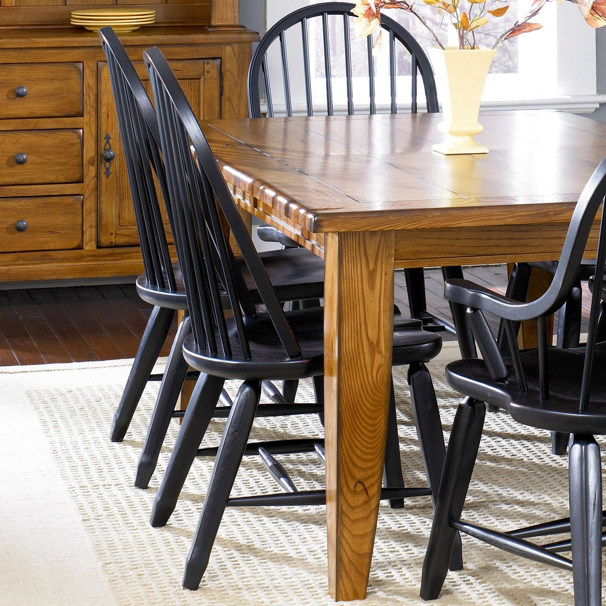 17-C4050 - Bow Back Side Chair - Black - Liberty Furniture