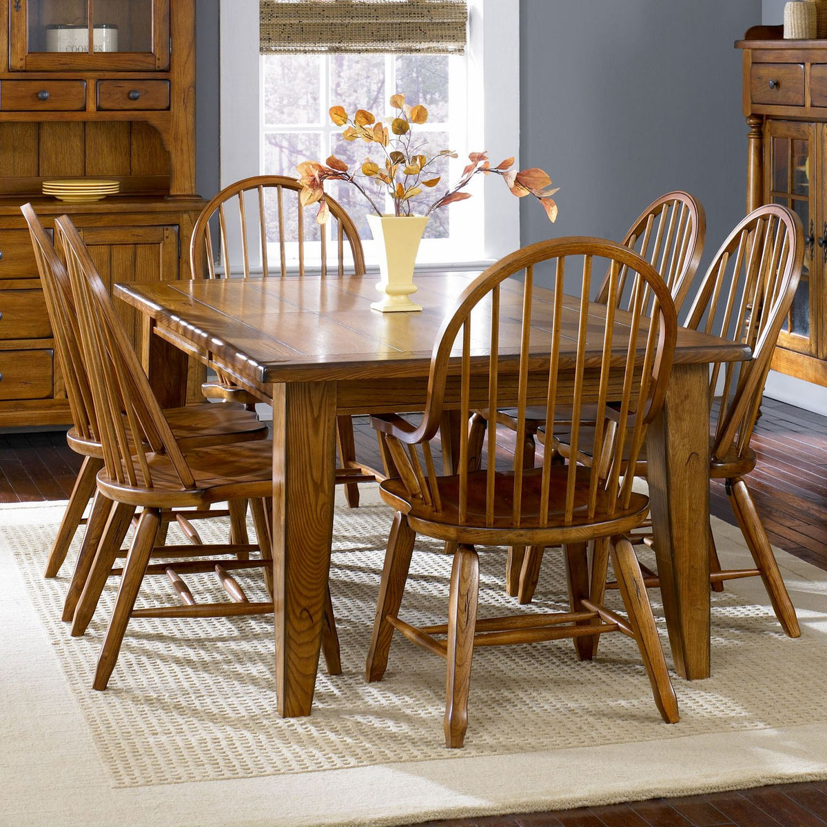 17-T4408 - Rectangular Leg Table - Oak - Liberty Furniture
