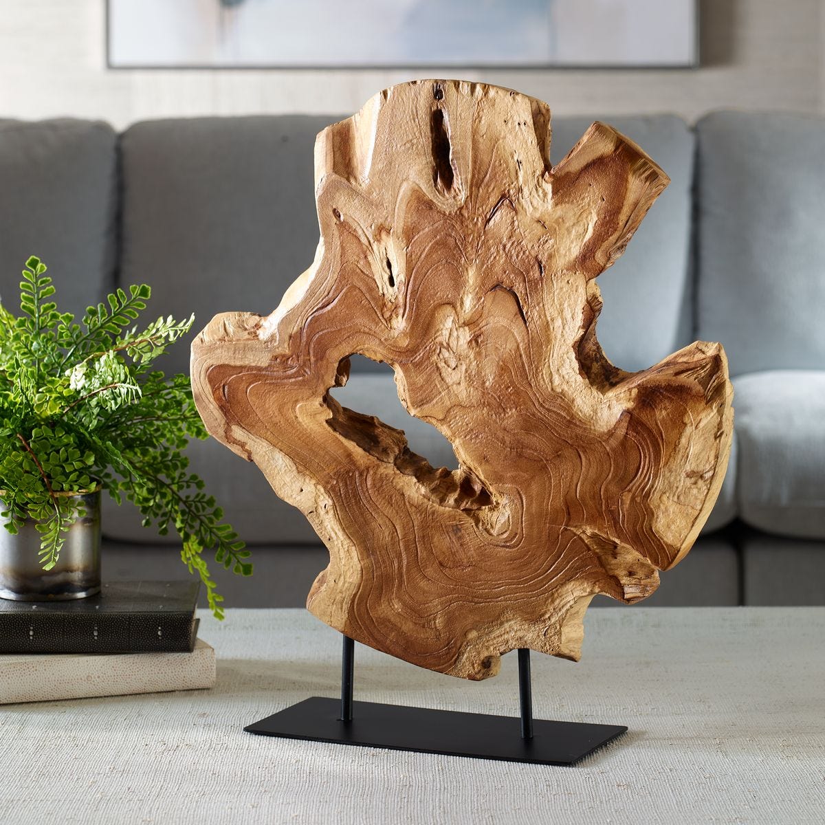 Bahati Wood Sculpture, Natural