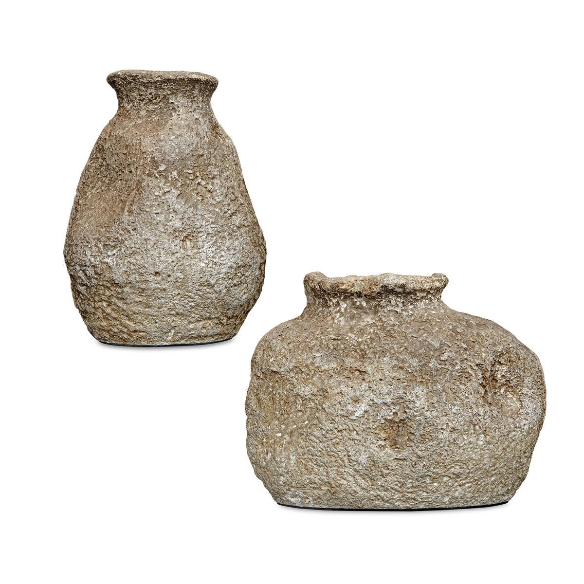 Ancient Echos Indoor-Outdoor Vases, S/2