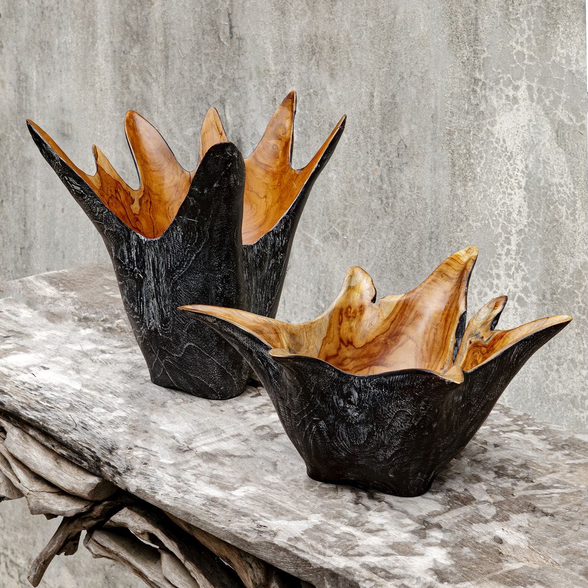 Starpetal Indoor-Outdoor Bowls,S/2