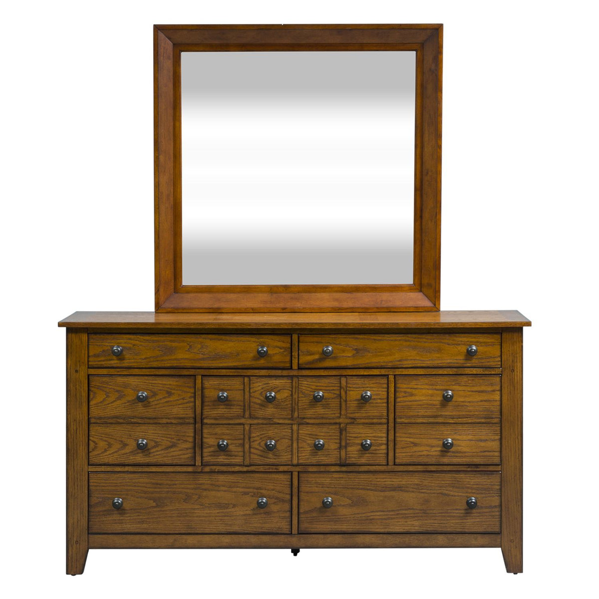 175-BR-QSLDMCN - Queen Sleigh Bed, Dresser & Mirror, Chest, Night Stand - Liberty Furniture