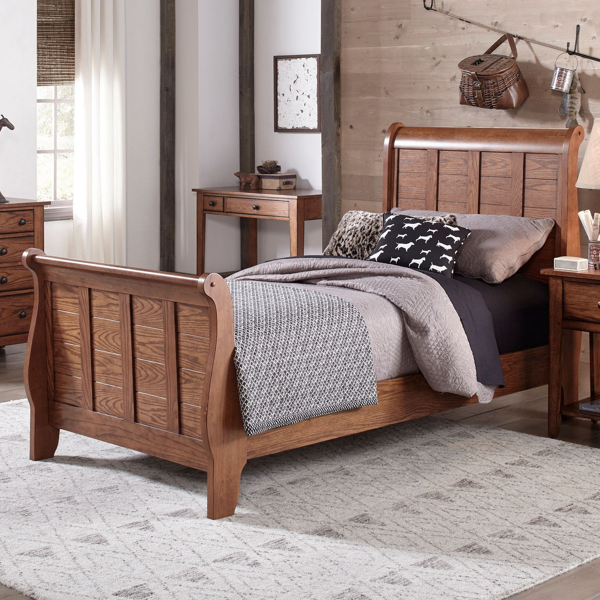 175-BR11HF - Twin Sleigh HB & FB - Liberty Furniture