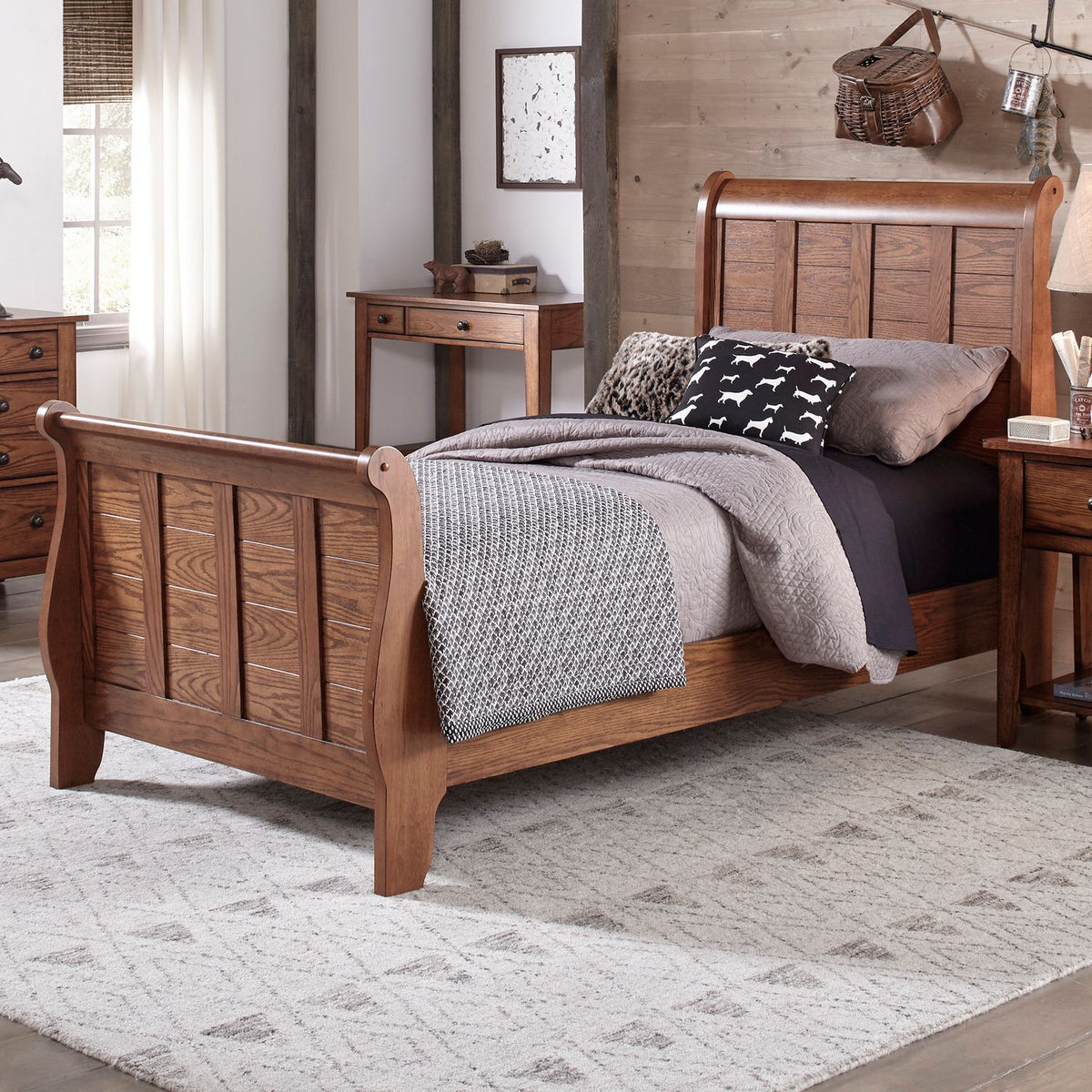 175-YBR-FSL - Full Sleigh Bed - Liberty Furniture