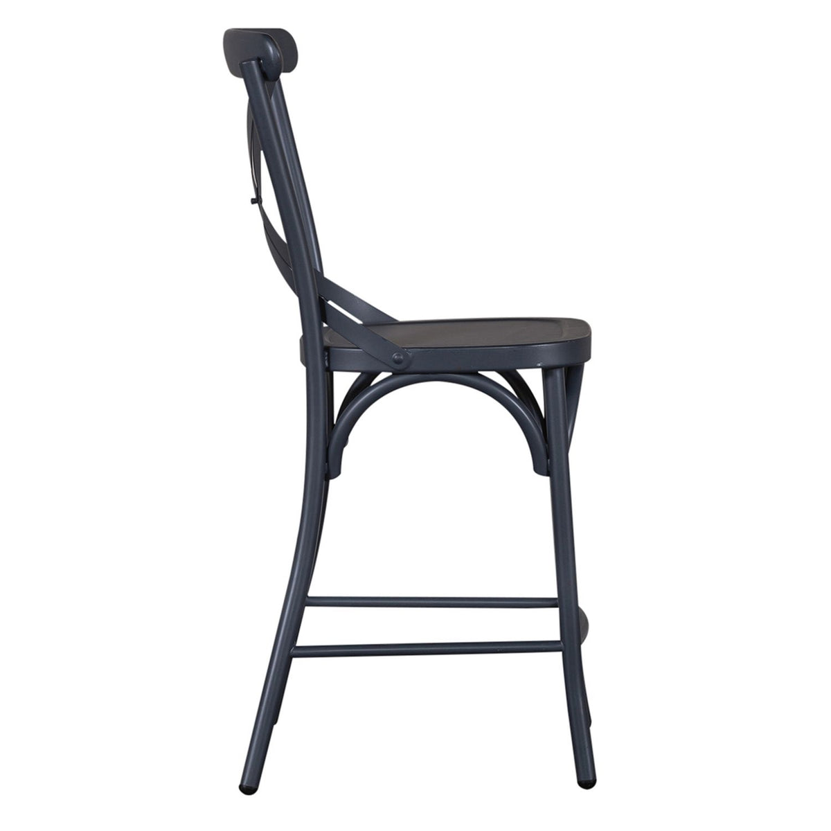 179-B300524-N - X Back Counter Chair- Navy - Liberty Furniture