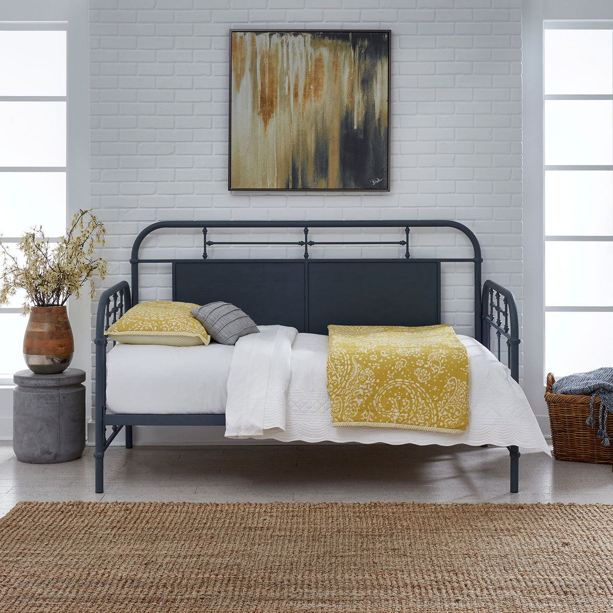 179-BR11TB-N - Twin Metal Day Bed - Navy - Liberty Furniture