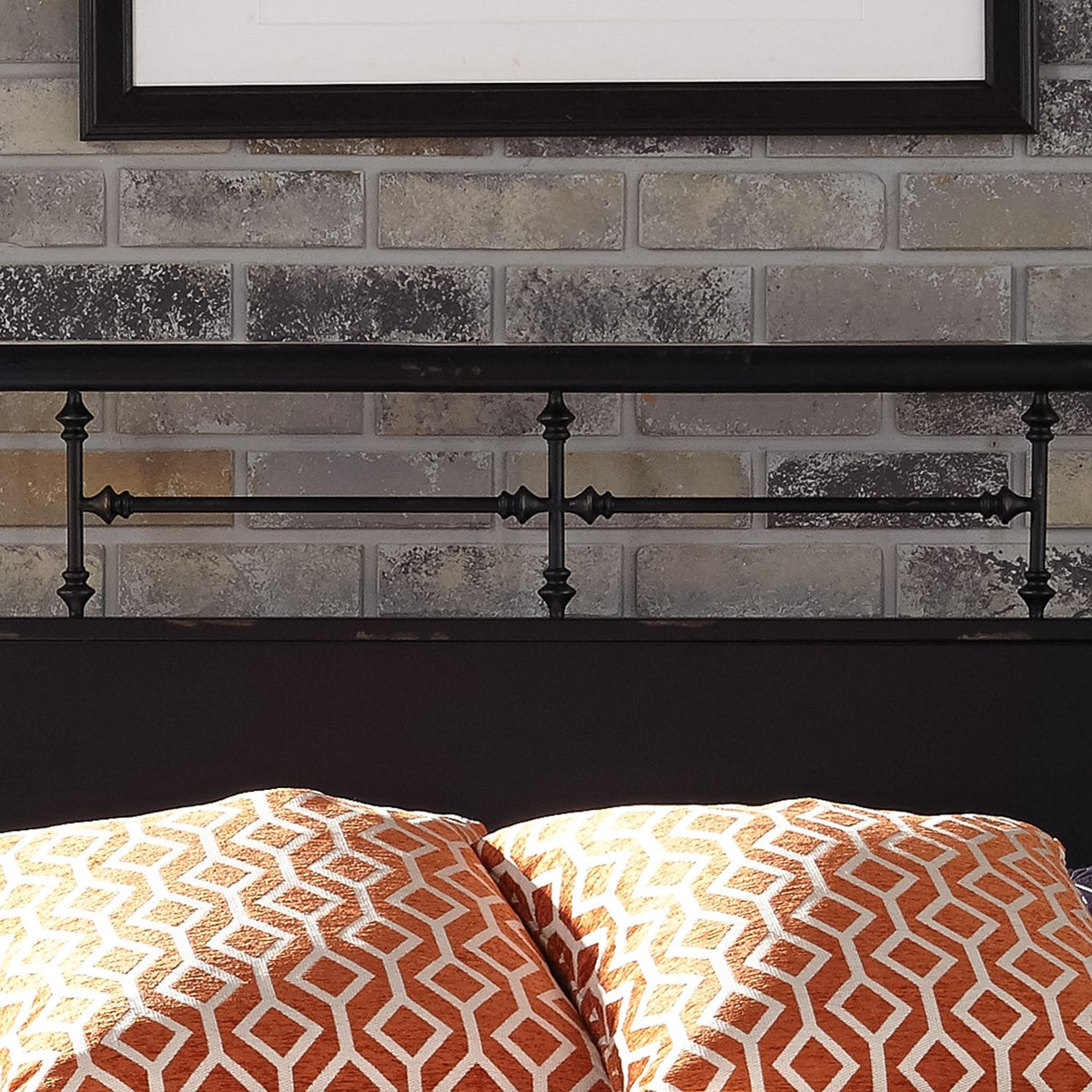179-BR13H-B - Queen Metal Headboard - Black - Liberty Furniture