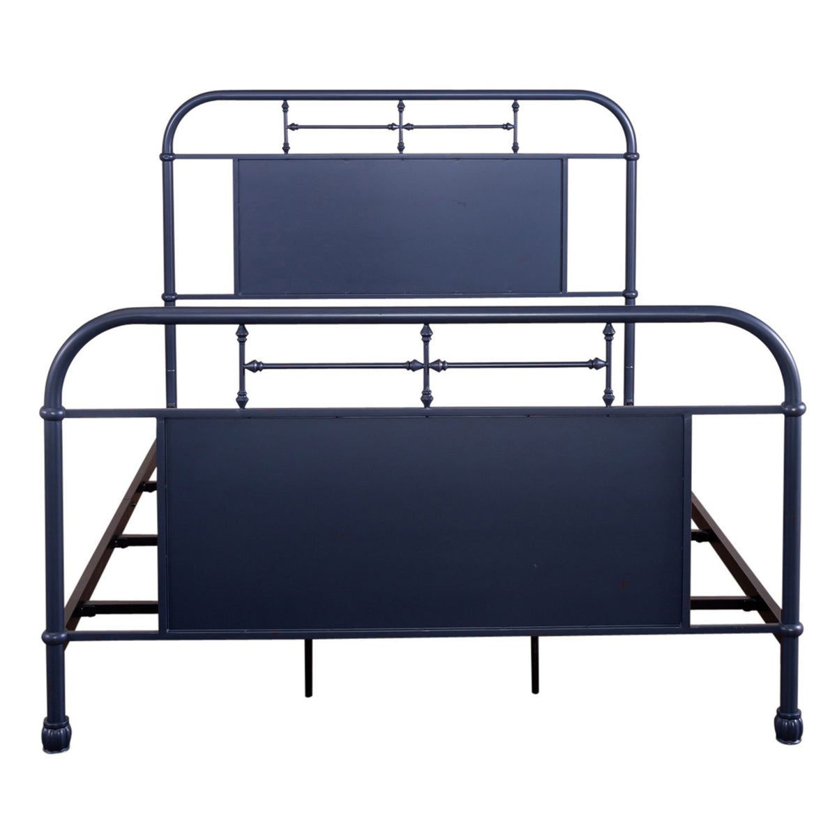179-BR13HFR-N - Queen Metal Bed- Navy - Liberty Furniture