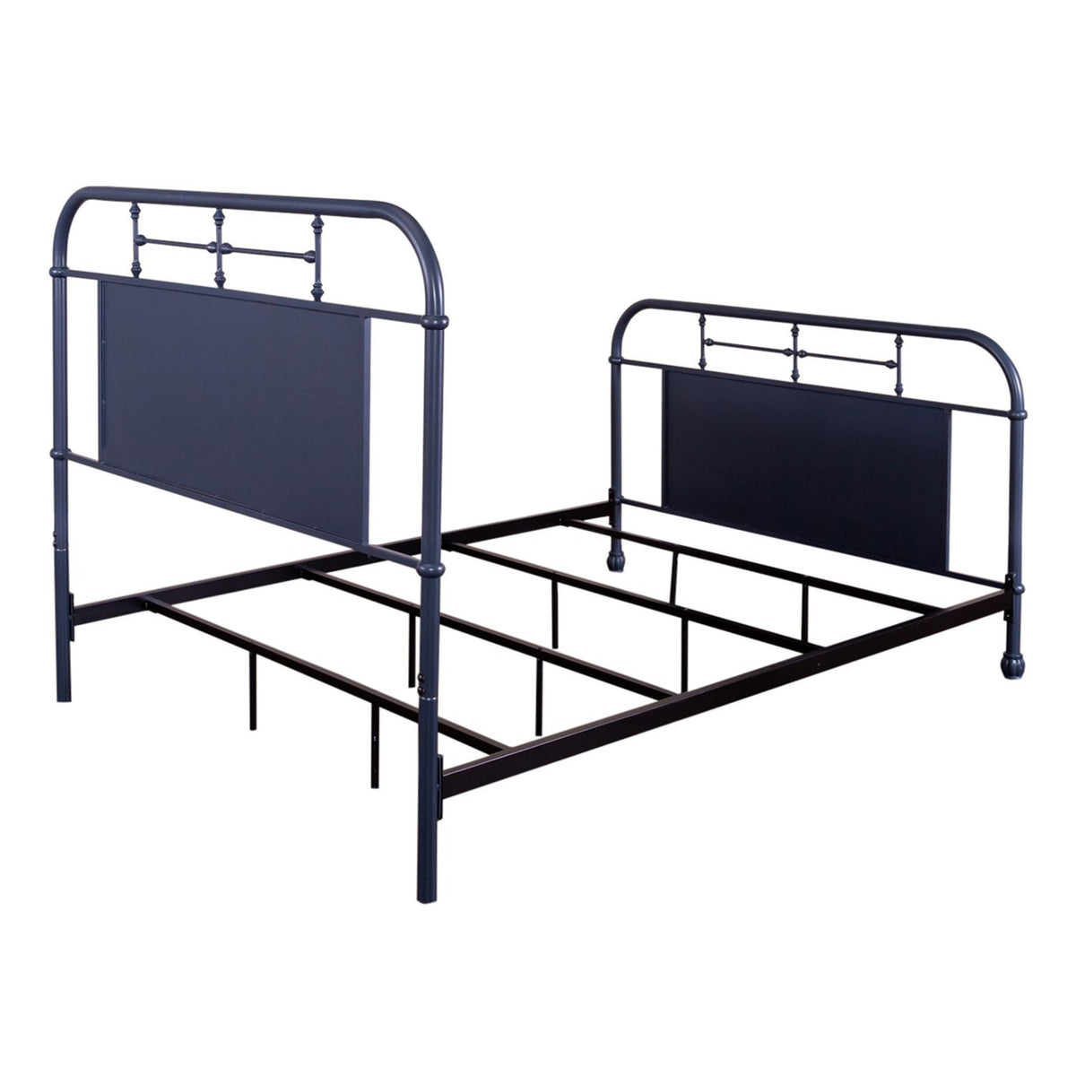 179-BR13HFR-N - Queen Metal Bed- Navy - Liberty Furniture