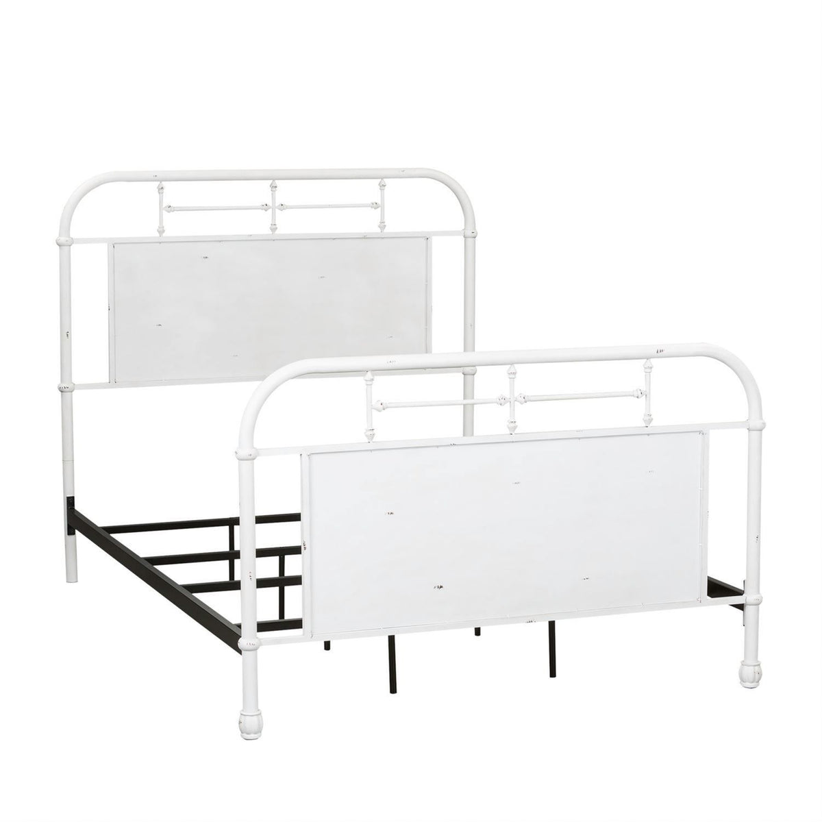 179-BR17HFR-AW - Full Metal Bed - Antique White - Liberty Furniture