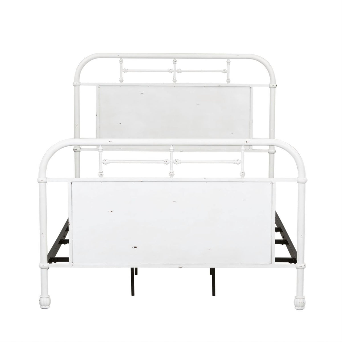 179-BR17HFR-AW - Full Metal Bed - Antique White - Liberty Furniture