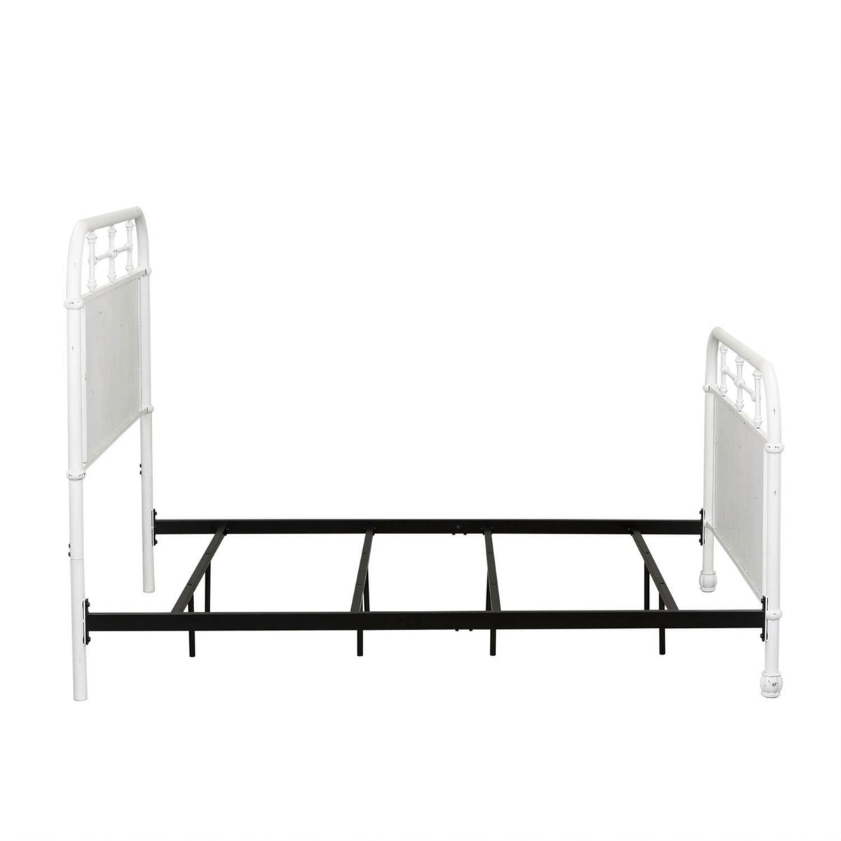 179-BR17HFR-AW - Full Metal Bed - Antique White - Liberty Furniture