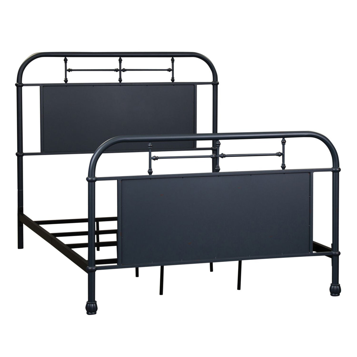 179-BR17HFR-N - Full Metal Bed - Navy - Liberty Furniture