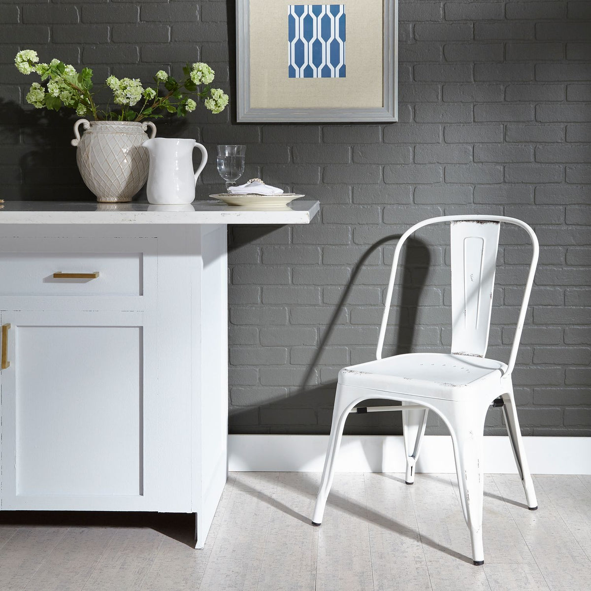 179-C3505-AW - Bow Back Side Chair - Antique White - Liberty Furniture