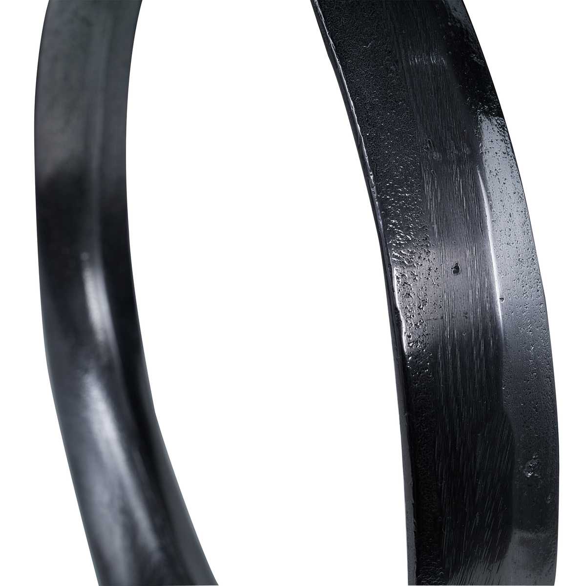 Orbits Ring Indoor-Outdoor Sculptures, Black Nickel, S/2