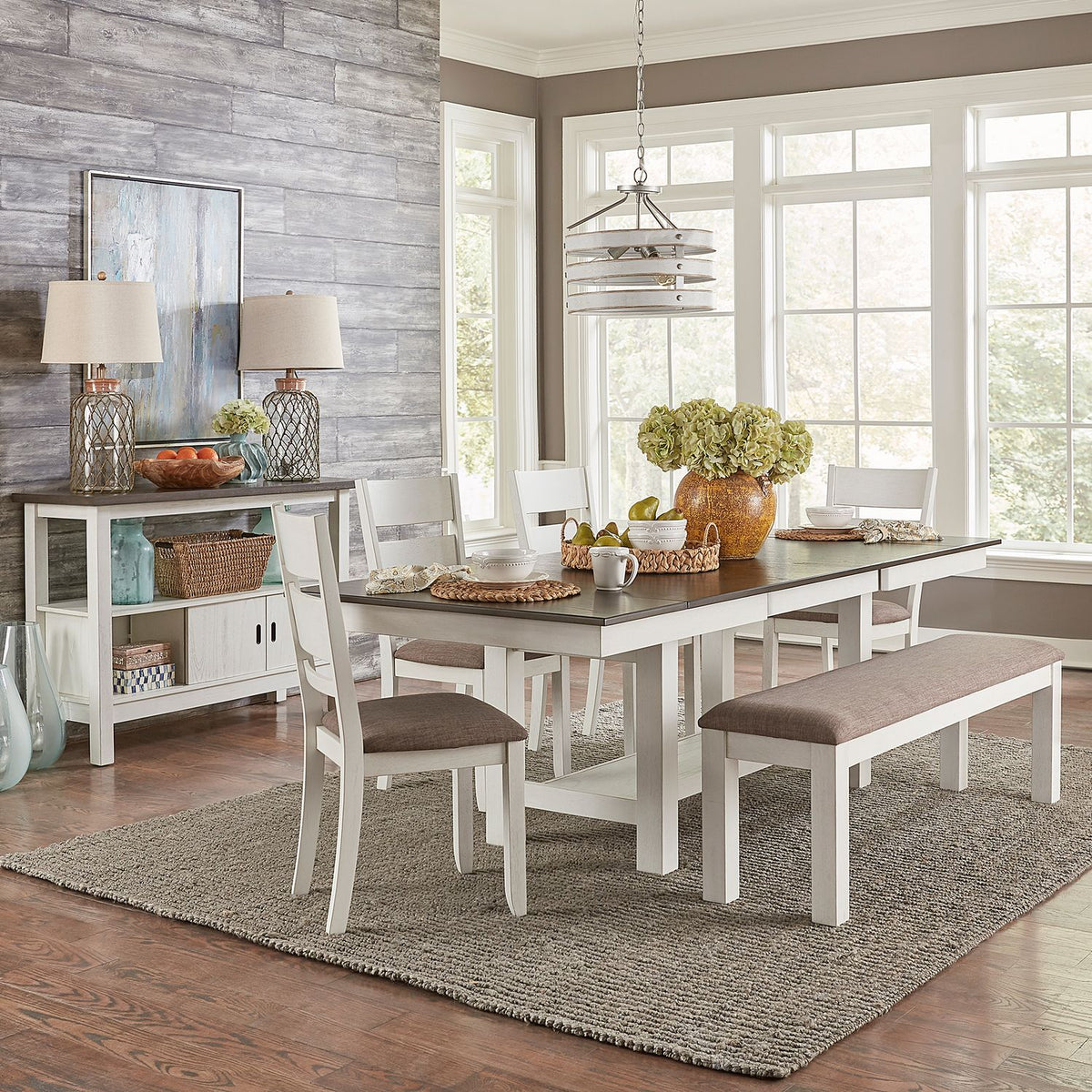 182-CD-O6TRS - Optional 6 Piece Trestle Table Set - Liberty Furniture