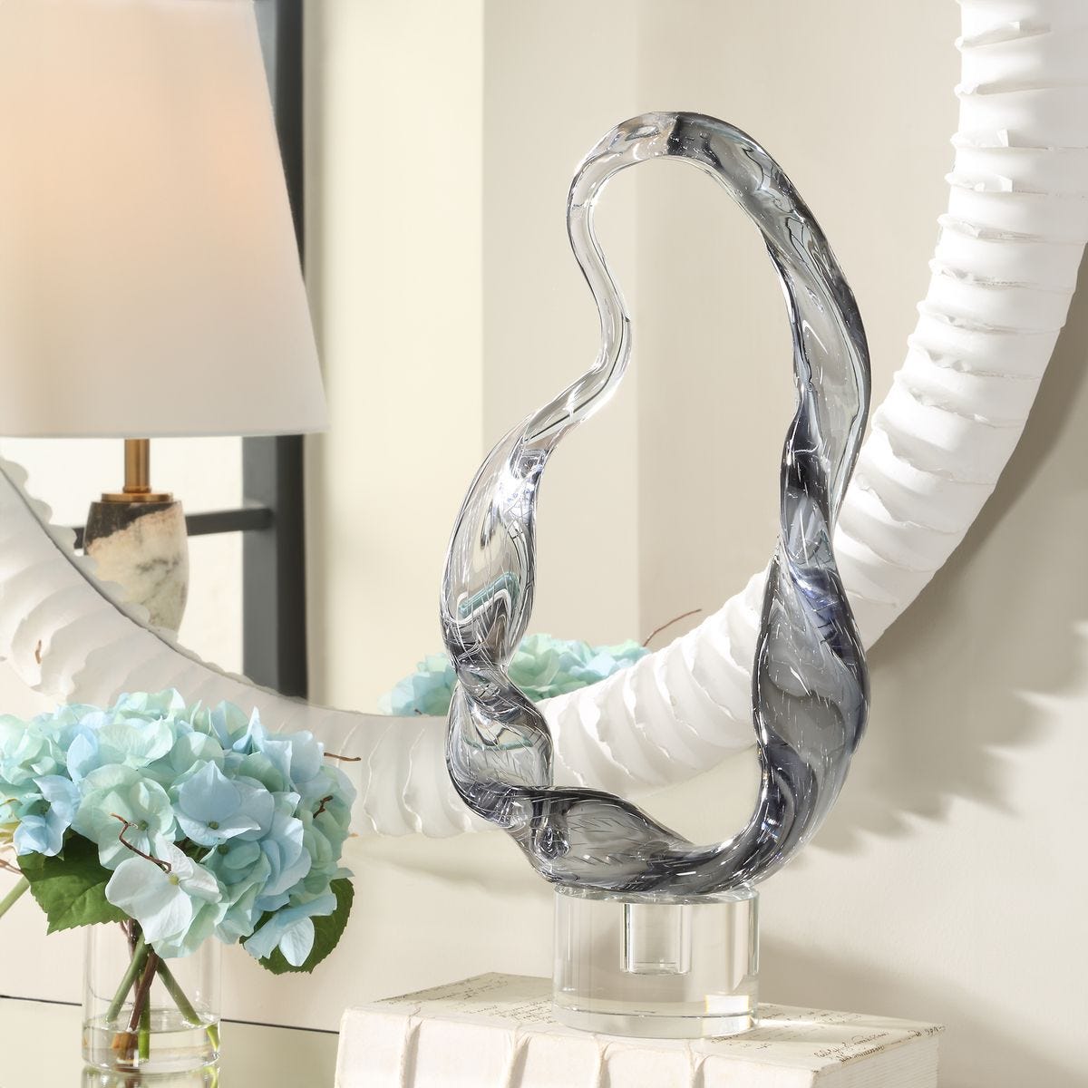 Luminous Twist Sculpture