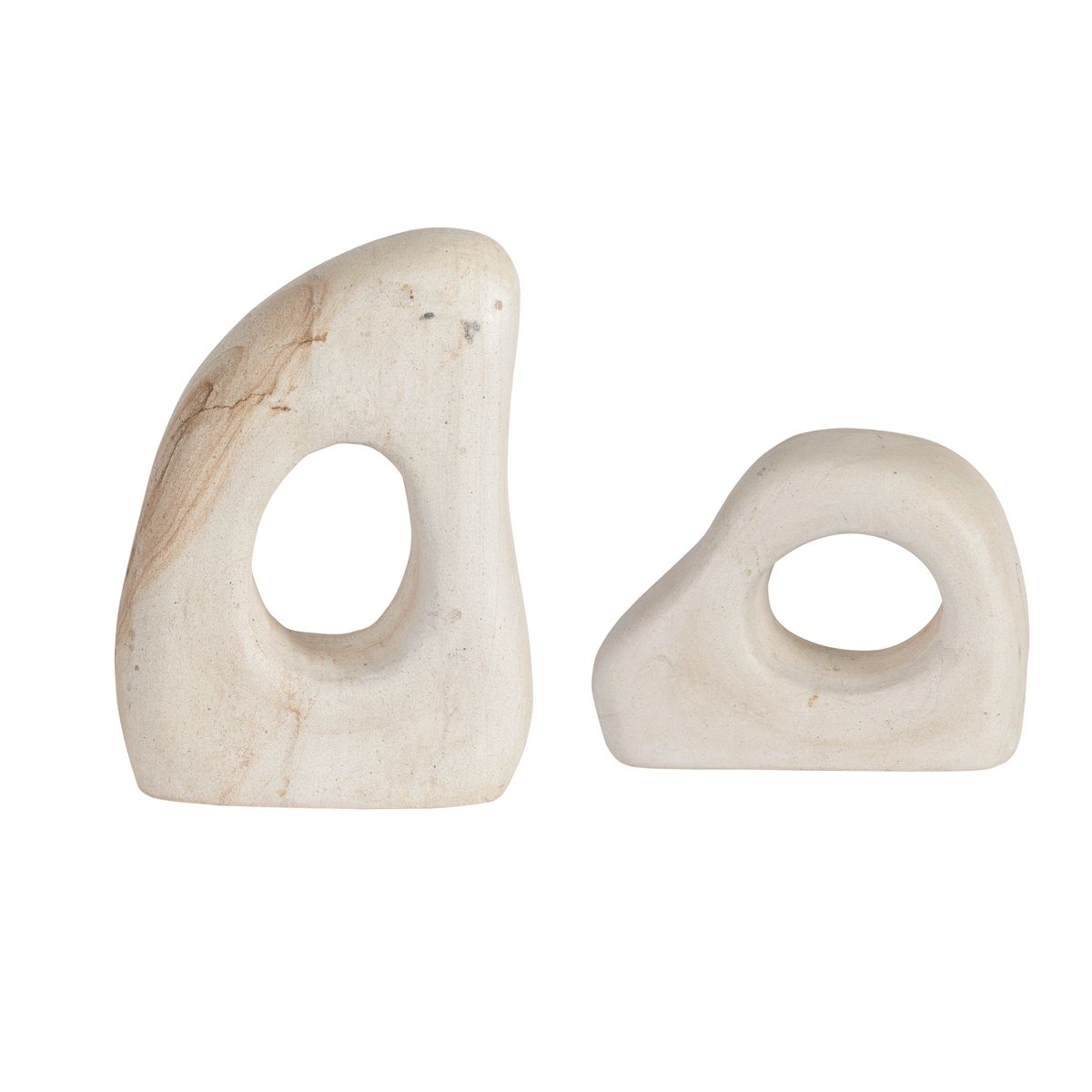 Stone Flow Indoor-Outdoor Sculptures, S/2
