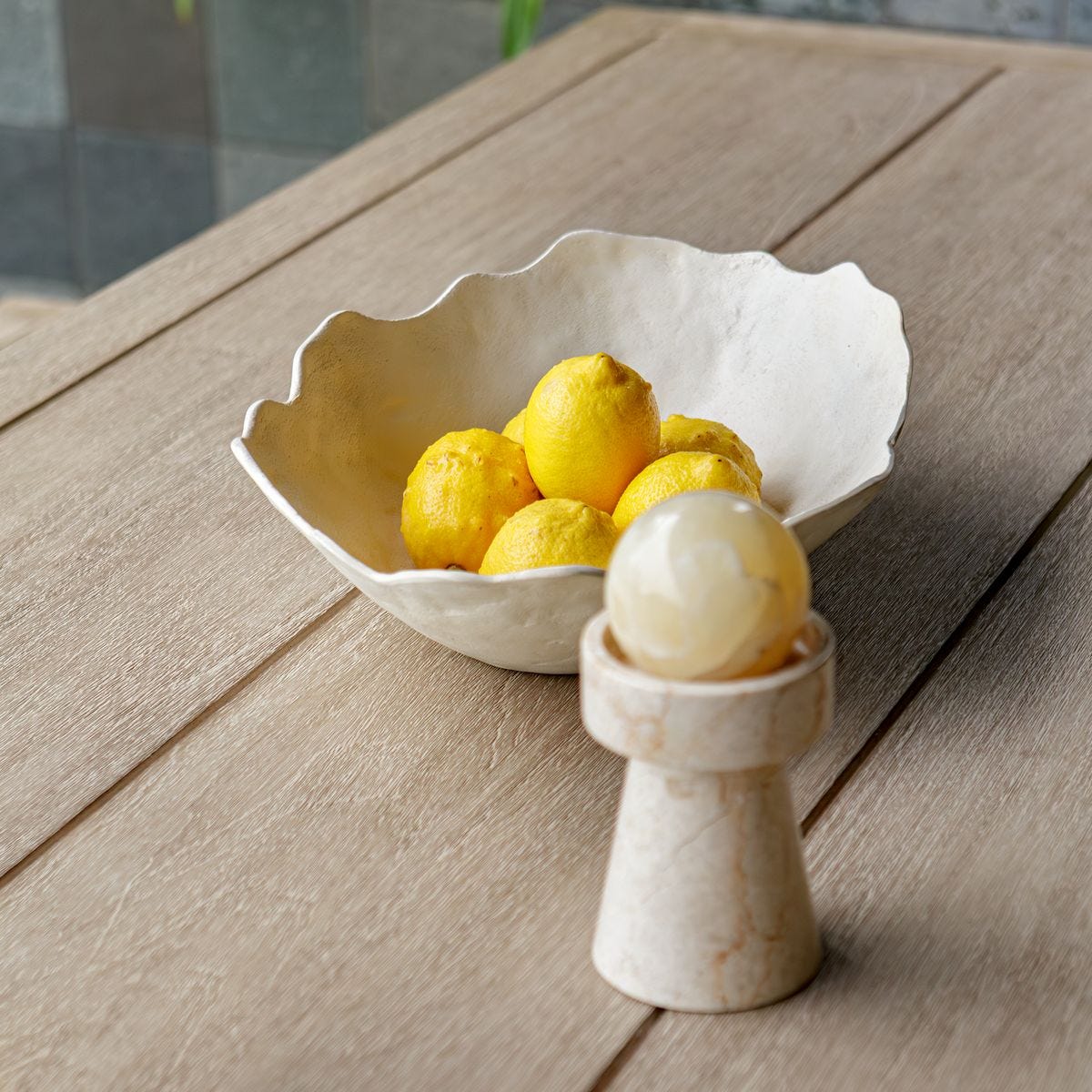 Obscura Indoor-Outdoor Bowl, Warm White