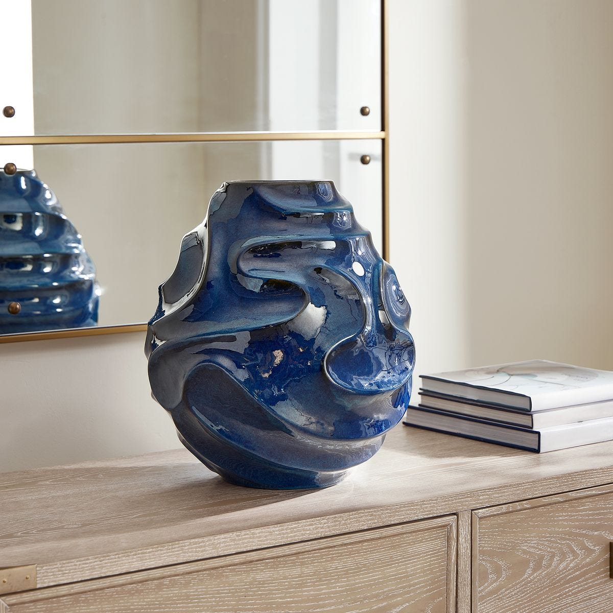 Helix Swirl Indoor-Outdoor Vase