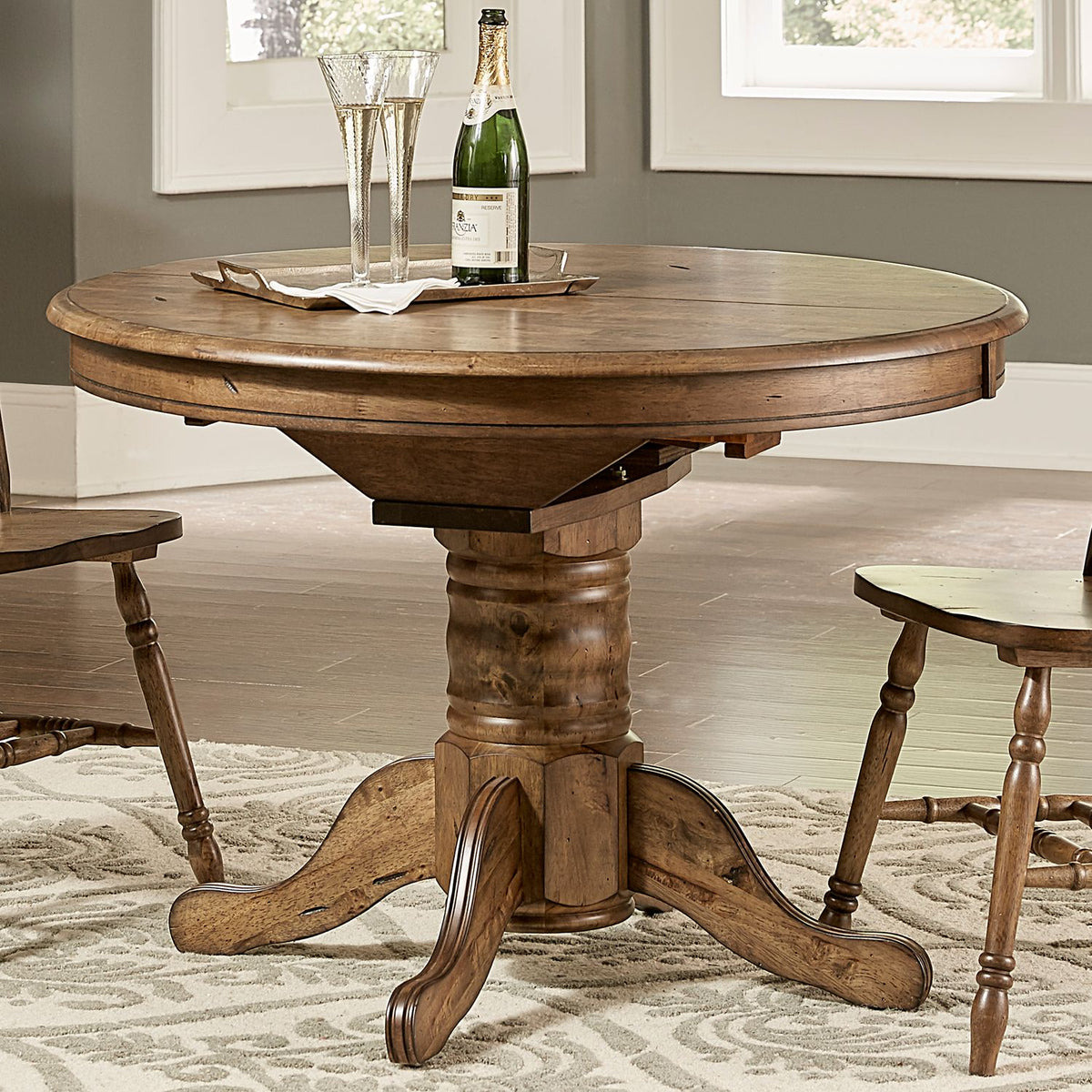 186-P4257 - Oval Pedestal Table Base - Liberty Furniture