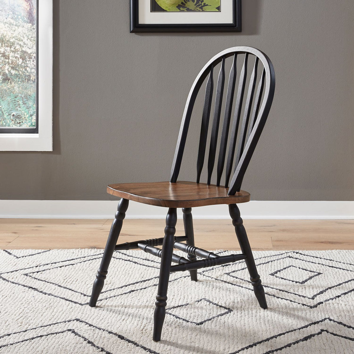 186B-C1000S - Windsor Side Chair- Black - Liberty Furniture
