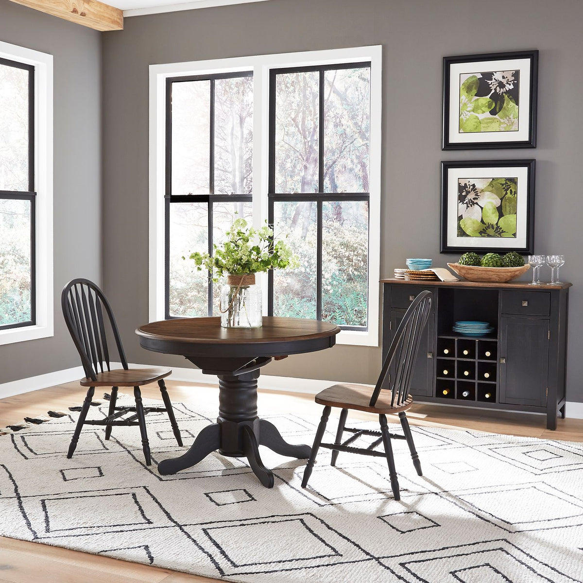 186B-CD-3PDS - 3 Piece Pedestal Table Set - Liberty Furniture