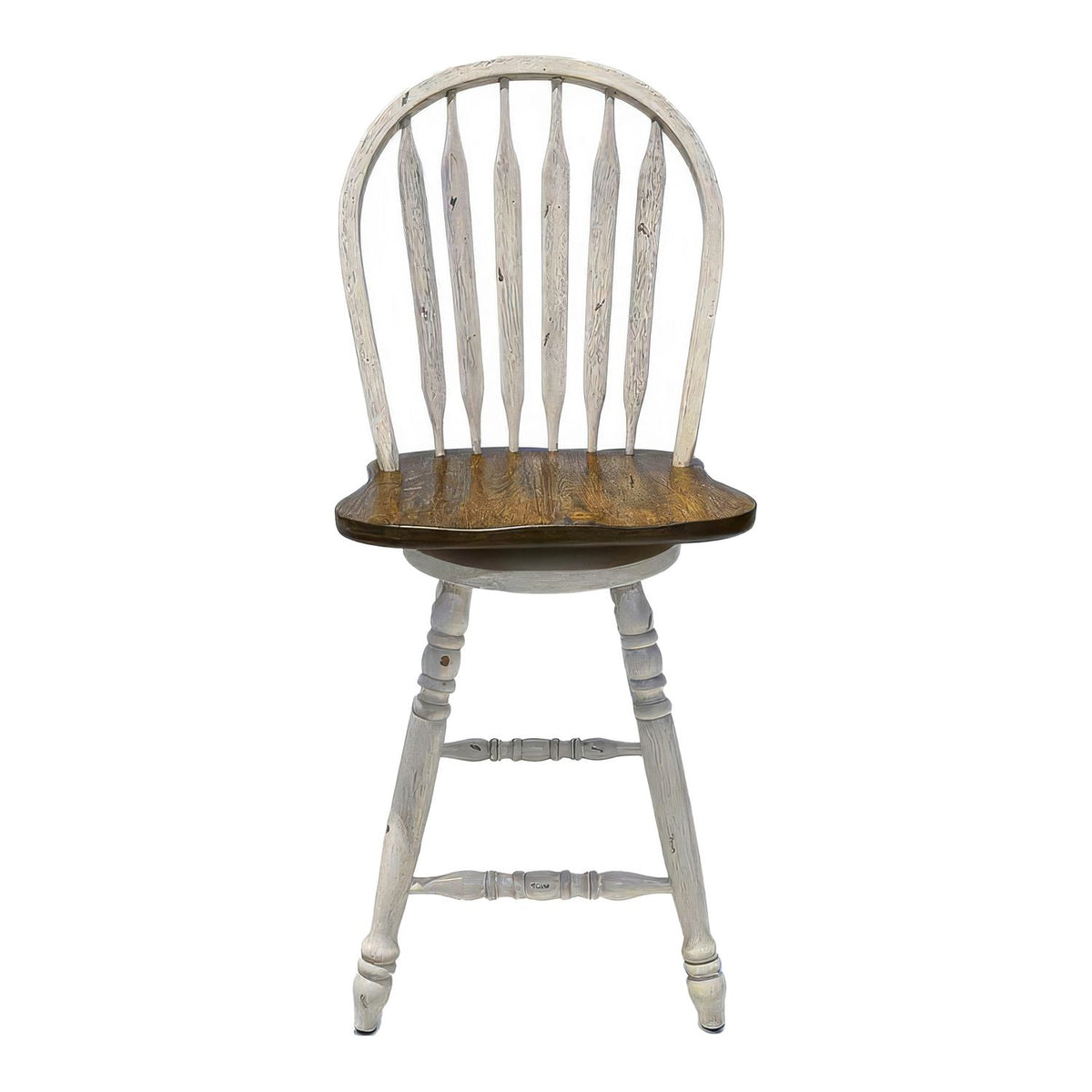 186W-B100324 - Windsor Swivel Counter Chair - White - Liberty Furniture