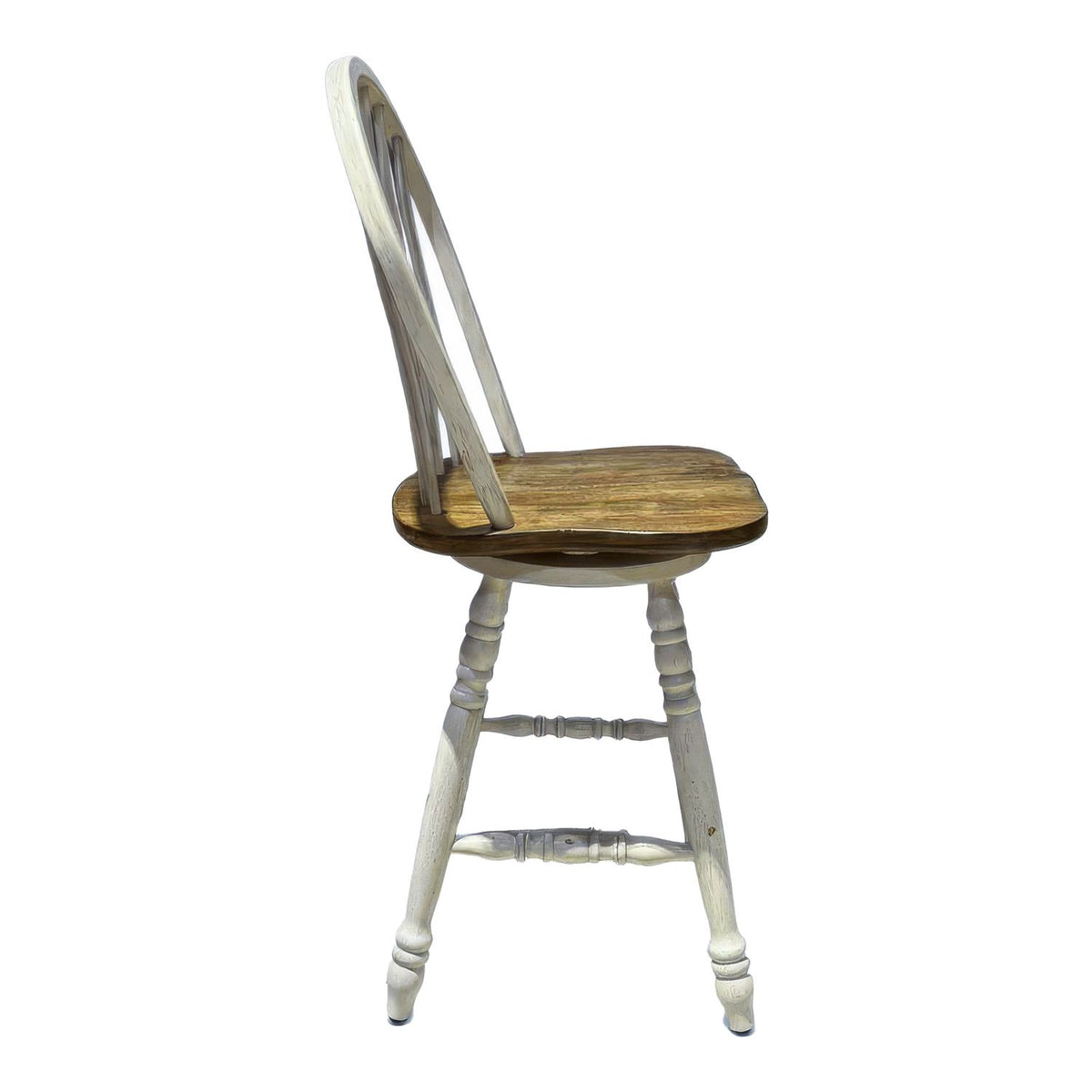 186W-B100324 - Windsor Swivel Counter Chair - White - Liberty Furniture
