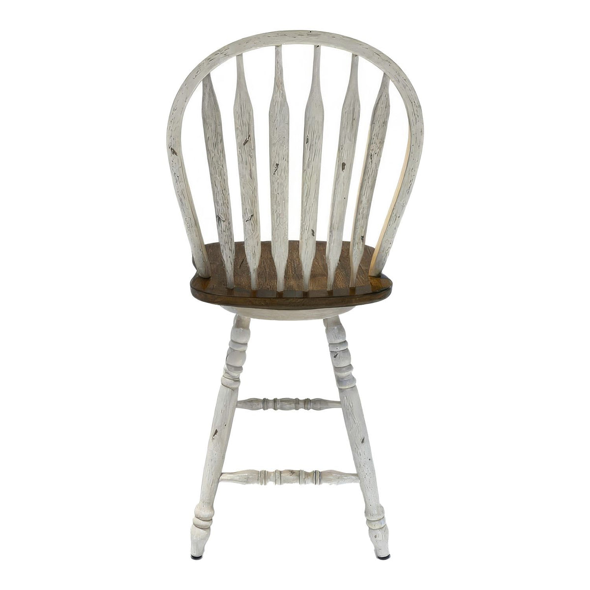 186W-B100324 - Windsor Swivel Counter Chair - White - Liberty Furniture