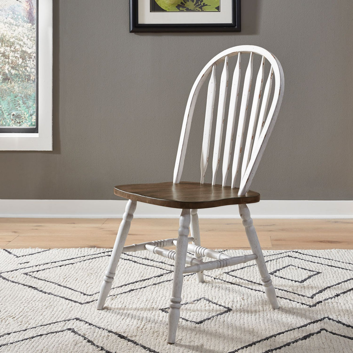 186W-CD-5PDS - 5 Piece Pedestal Table Set- White - Liberty Furniture