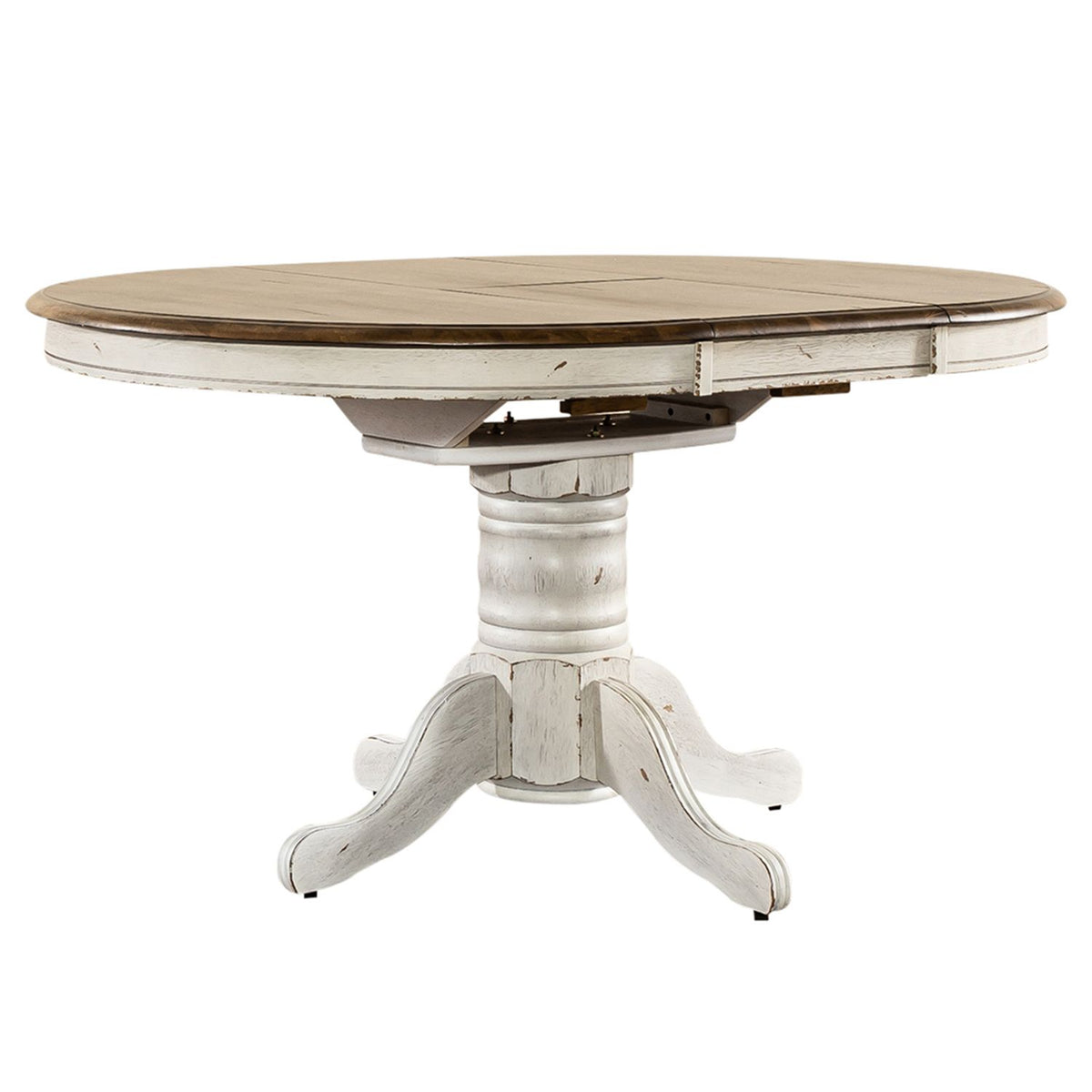 186W-CD-PED - Pedestal Table Set- White - Liberty Furniture