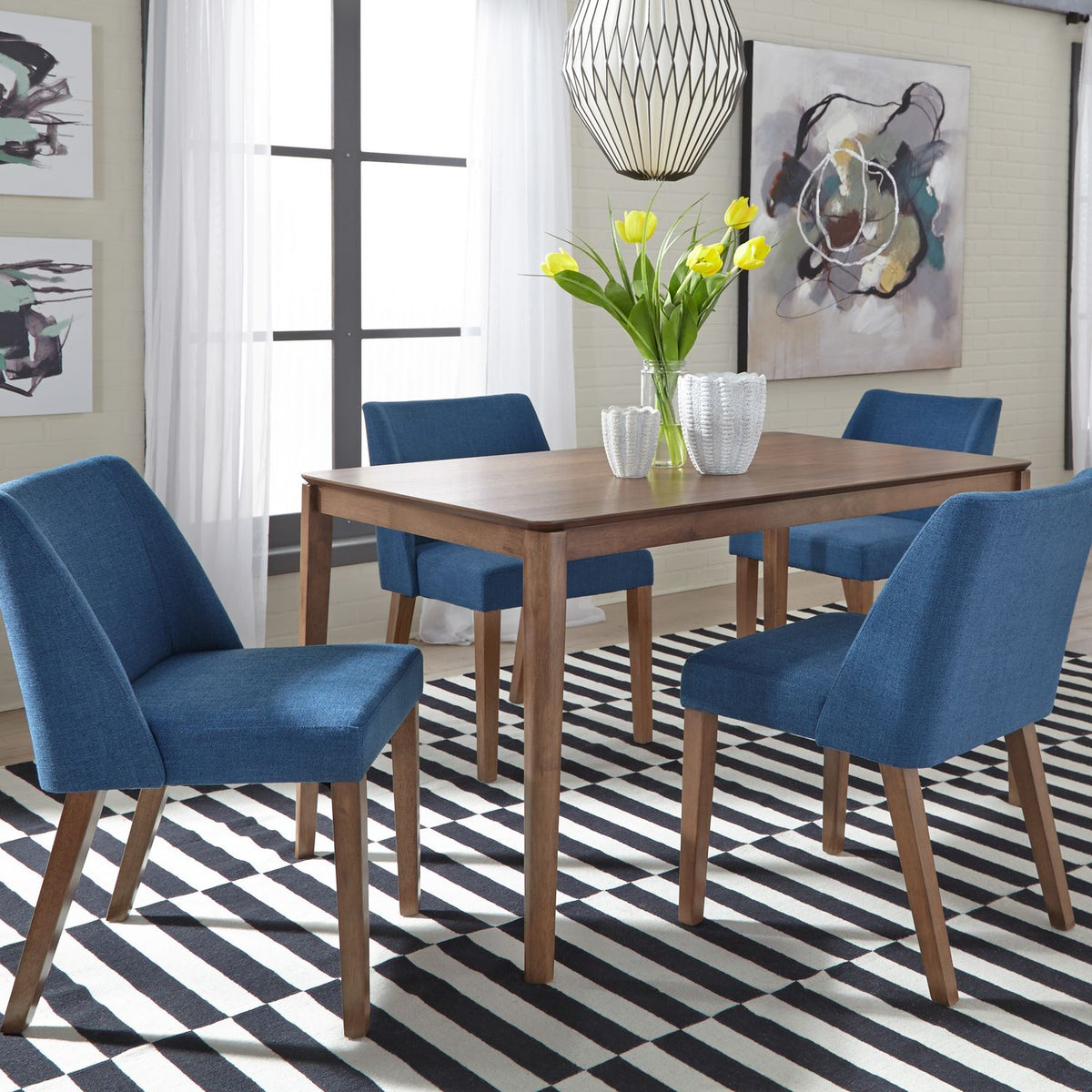 198-CD-5RLS - 5 Piece Rectangular Table Set - Liberty Furniture