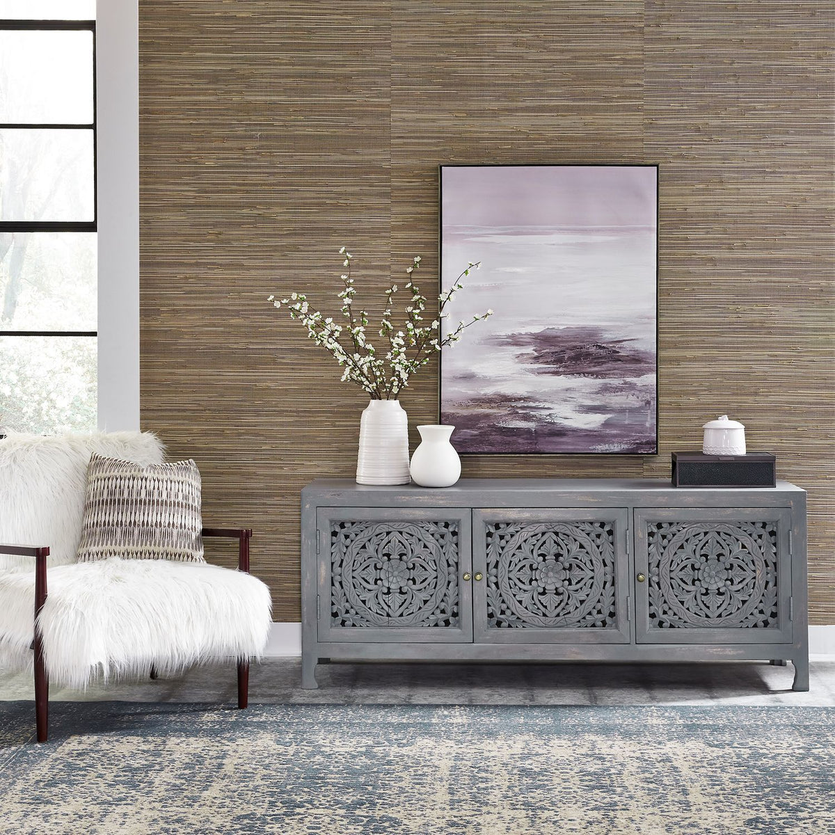 2077-AC6526 - 65 Inch 3 Door Accent TV Stand - Liberty Furniture