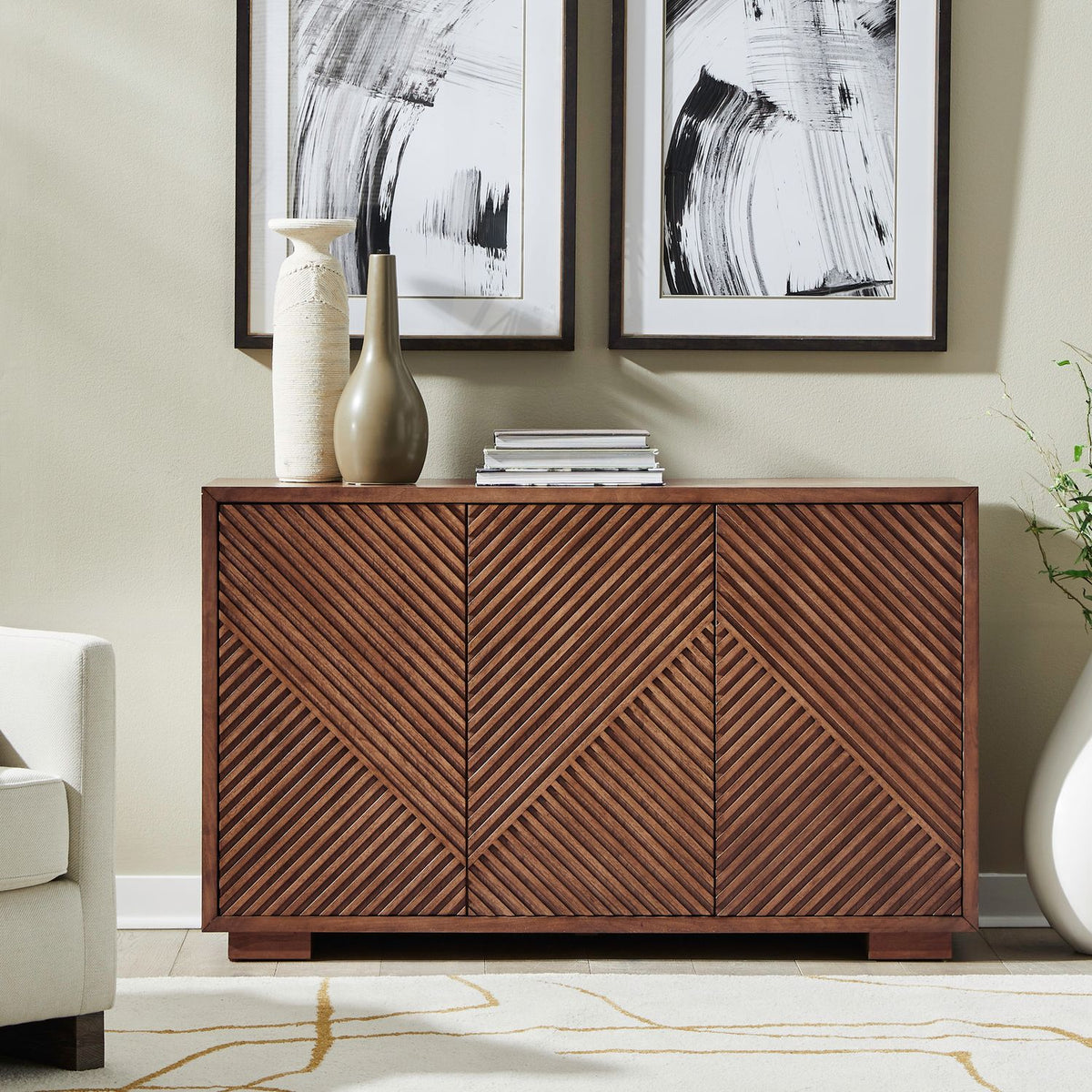 214-AC56 - 3 Door Accent Cabinet - Liberty Furniture