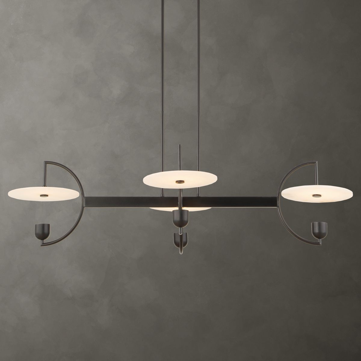 Kyoto, 4 Lt  Linear LED Chandelier