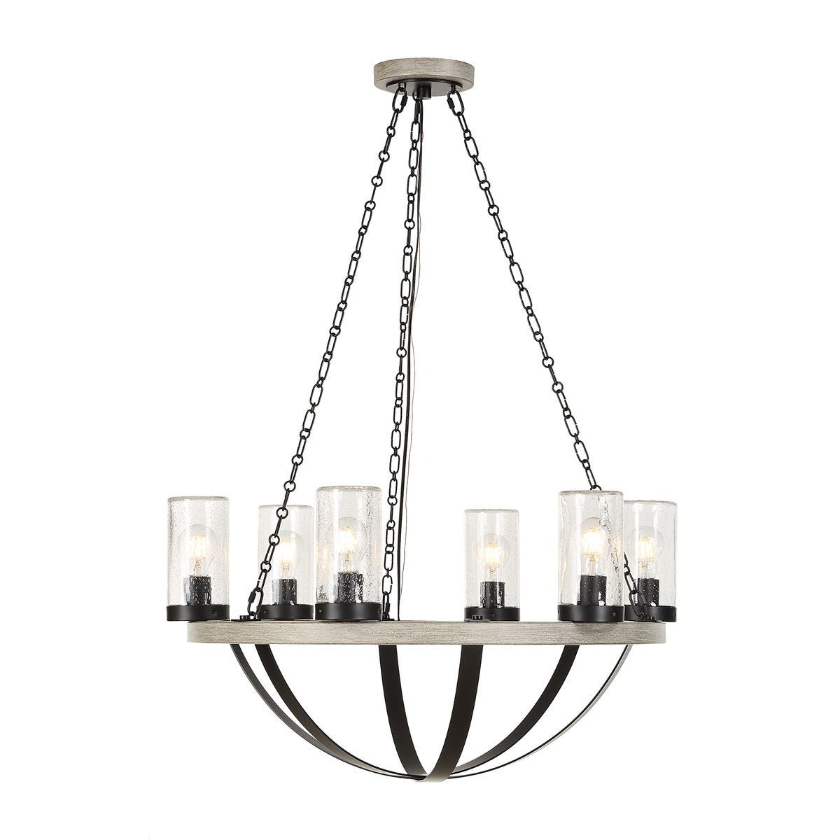 Edgecomb, 6 Lt Indoor-Outdoor Chandelier