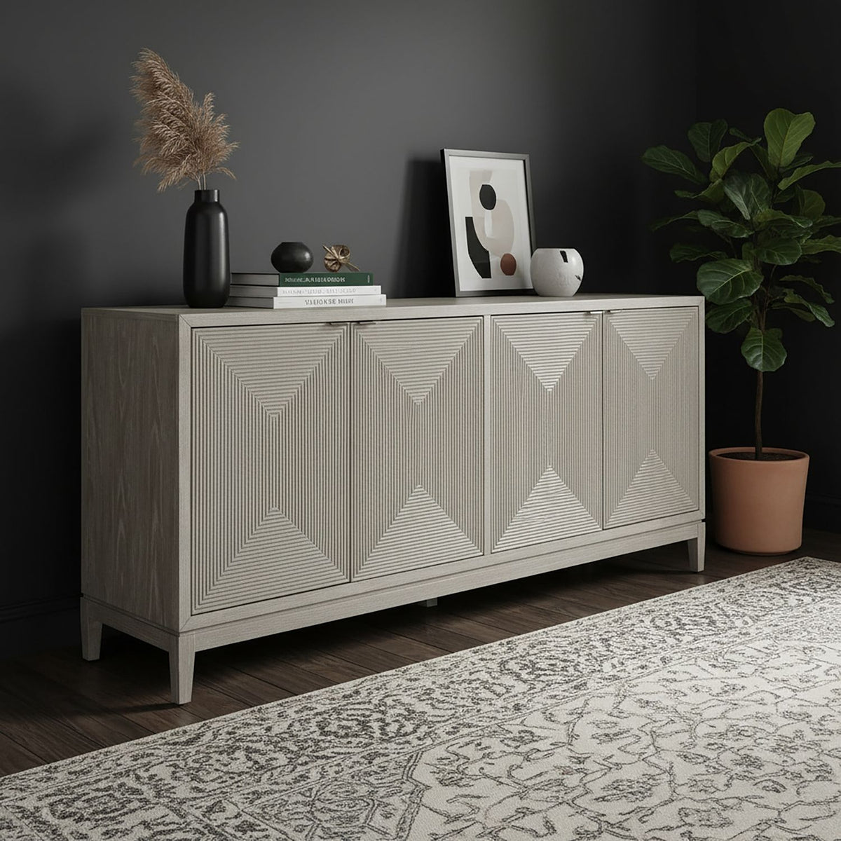 2146-AC1000 - 4 Door Accent Cabinet - Liberty Furniture
