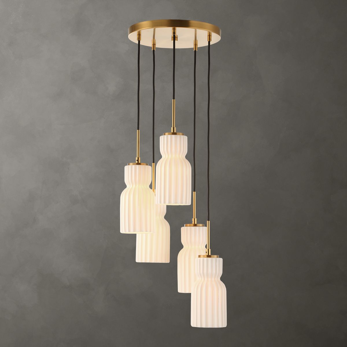 Vanier, 5 Lt  Cluster Pendant