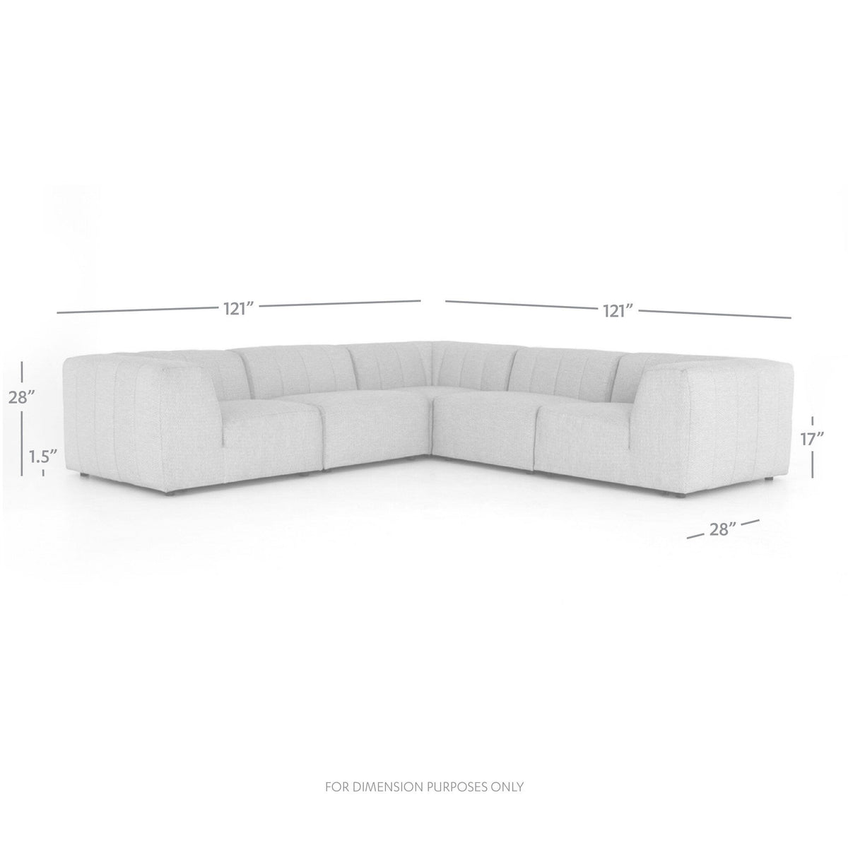 Gwen Outdoor 5 Pc Sectional